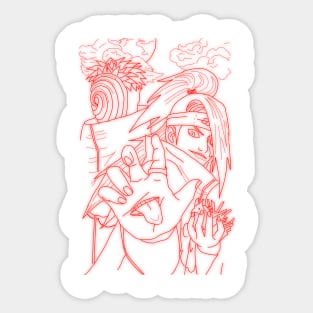 Deidara akatsuki Sticker